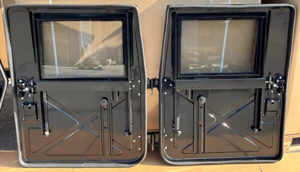 NEW STEEL HUMVEE HMMWV HUMMER H1 M998 X DOOR SET M1114 M1123 ETC FITS ALL HMMWV